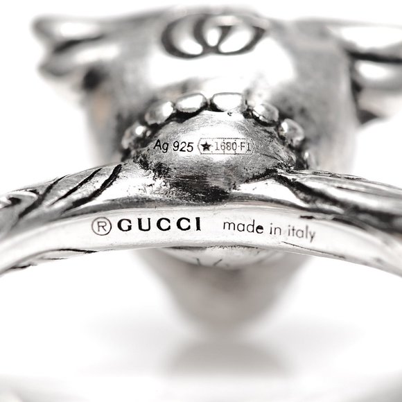 Gucci Anger Forest Bulls Head Ring in Silver NEW IN BOX - Picture 6 of 9